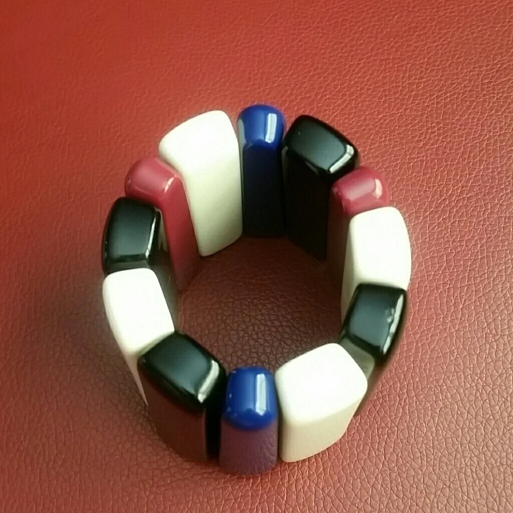 INC Colorful Bar Acrylic Stretch Bracelet …
